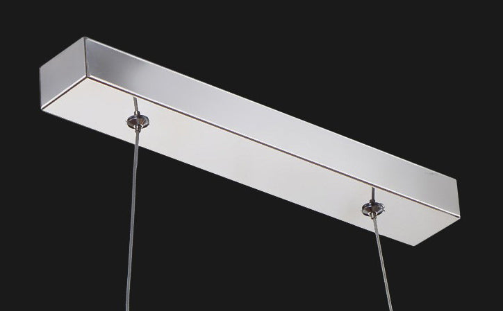 Moderno lussuoso lussuoso isola a pendente illuminazione ondata prismatica a soffitto di cristallo ottico per soggiorno