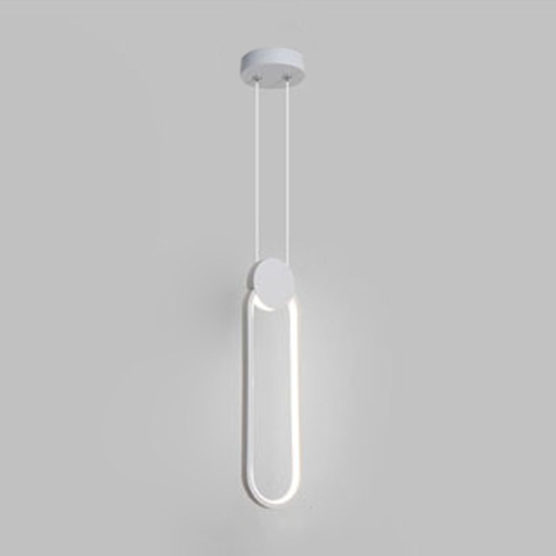 Geometrical Shape LED Pendant Lamp Modern Minimalist Metal Hanging Lamp for Living Room