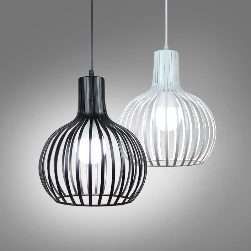 Metall 1 hellanhänger leichte nordische einfache Tränenkäfighängelampe für das Restaurant