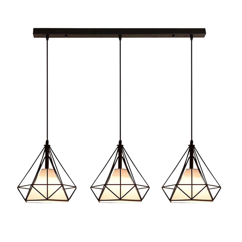 Diamond Iron Cluster Anhänger Beleuchtung moderne minimalistische Hanglampe für Esstisch
