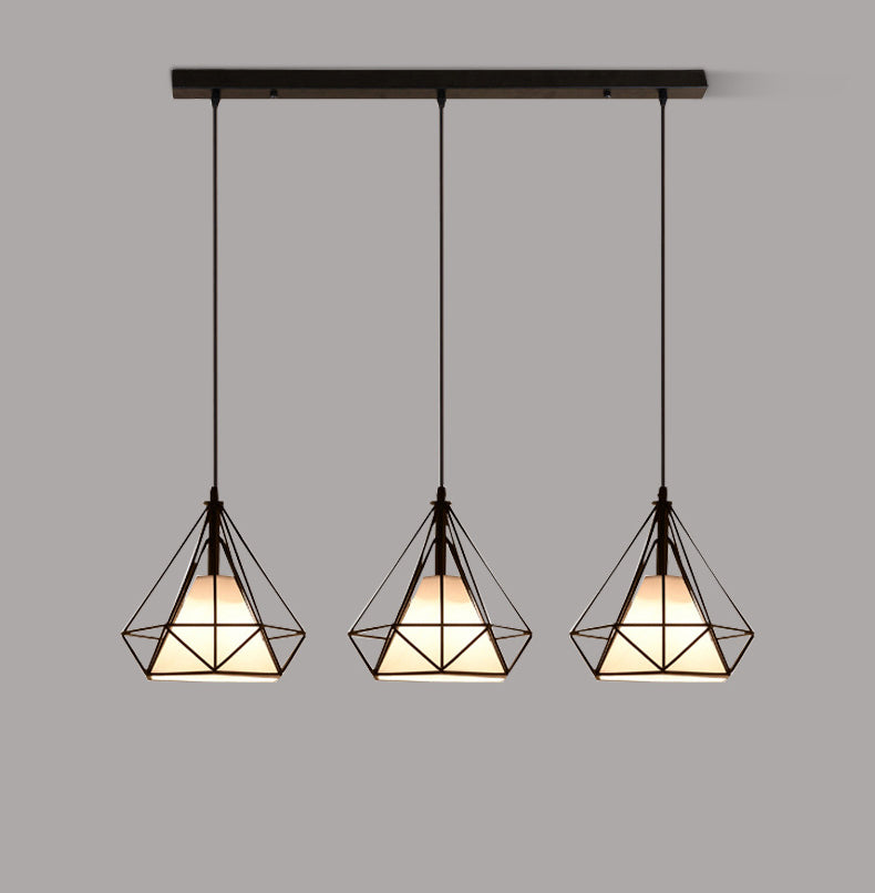 Diamond Iron Cluster Anhänger Beleuchtung moderne minimalistische Hanglampe für Esstisch