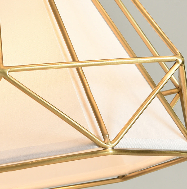 Diamond Iron Cluster Pendant Lighting Modern Minimalist Hanging Lamp for Dining Table