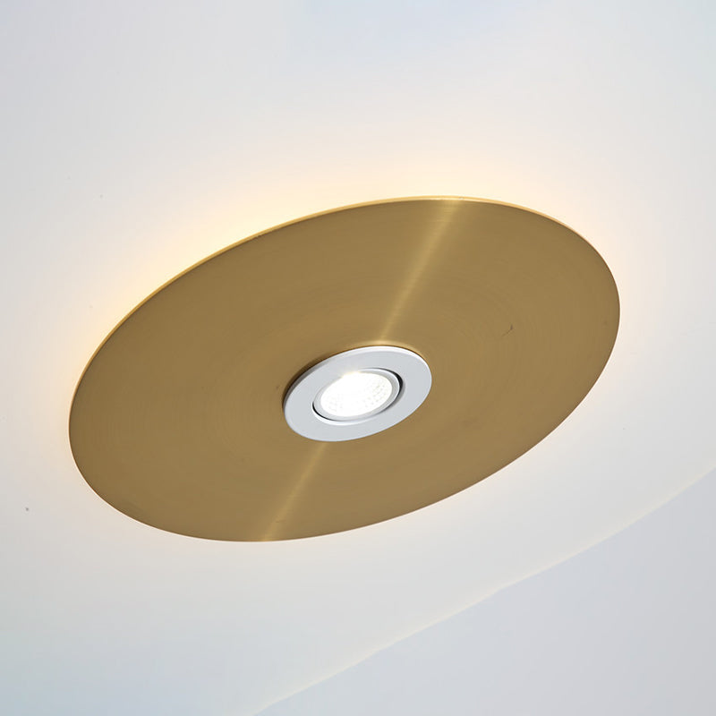 Gouden ronde vorm led hanglamp moderne minimalistische acrylhanglamp voor woonkamer
