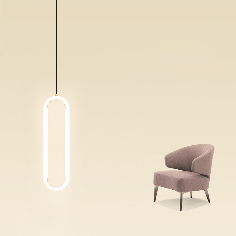 Gouden ronde vorm hanglamp moderne minimalistische ledhanglamp voor woonkamer