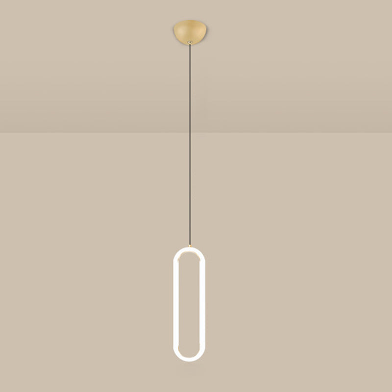 Gouden ronde vorm hanglamp moderne minimalistische ledhanglamp voor woonkamer