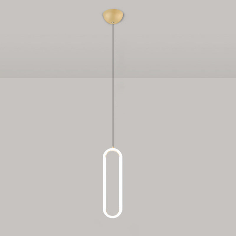 Gouden ronde vorm hanglamp moderne minimalistische ledhanglamp voor woonkamer