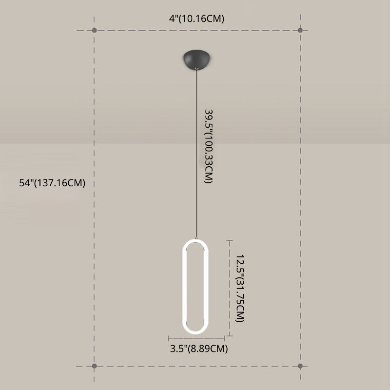 Gouden ronde vorm hanglamp moderne minimalistische ledhanglamp voor woonkamer