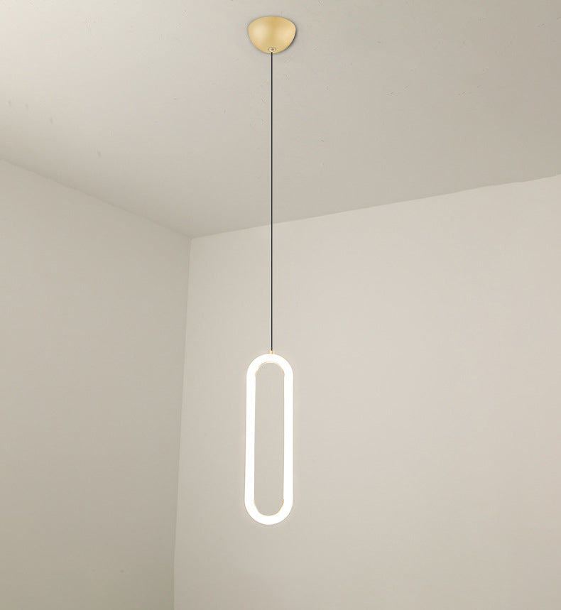 Gouden ronde vorm hanglamp moderne minimalistische ledhanglamp voor woonkamer