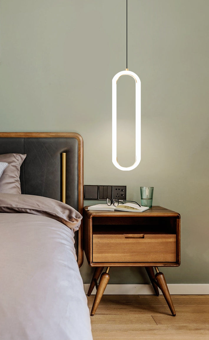 Gouden ronde vorm hanglamp moderne minimalistische ledhanglamp voor woonkamer