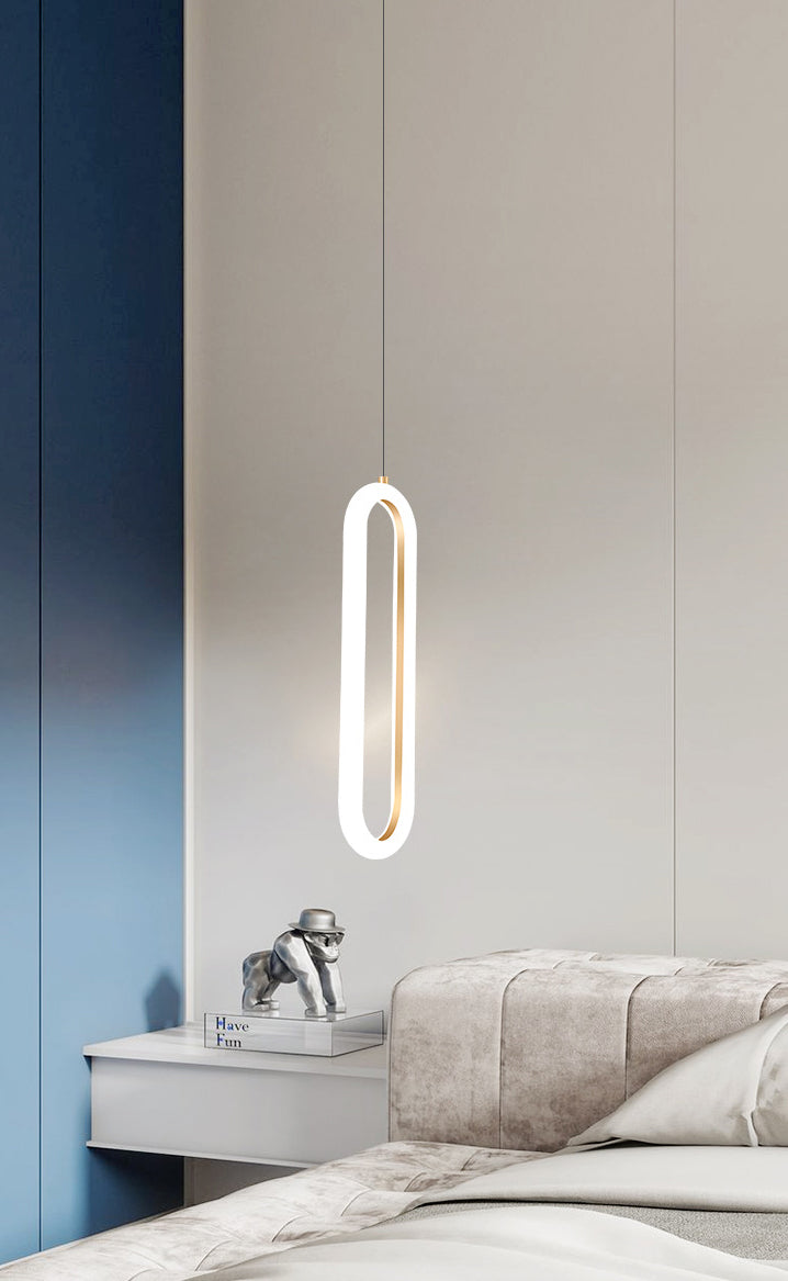Gouden ronde vorm hanglamp moderne minimalistische ledhanglamp voor woonkamer
