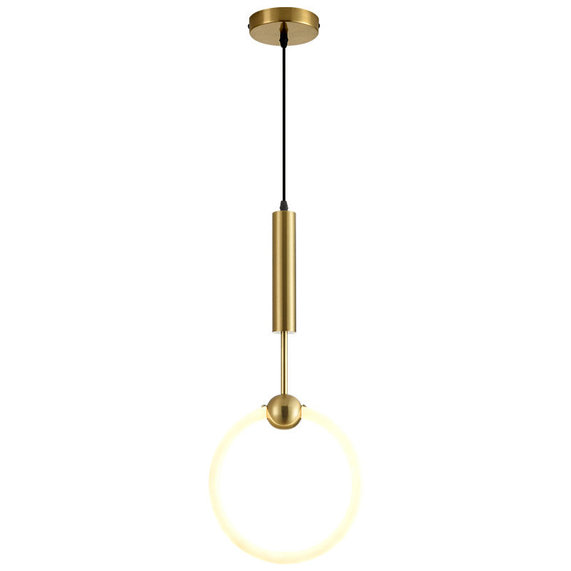 Gouden ronde vorm hanglamp moderne minimalistische ledhanglamp voor woonkamer