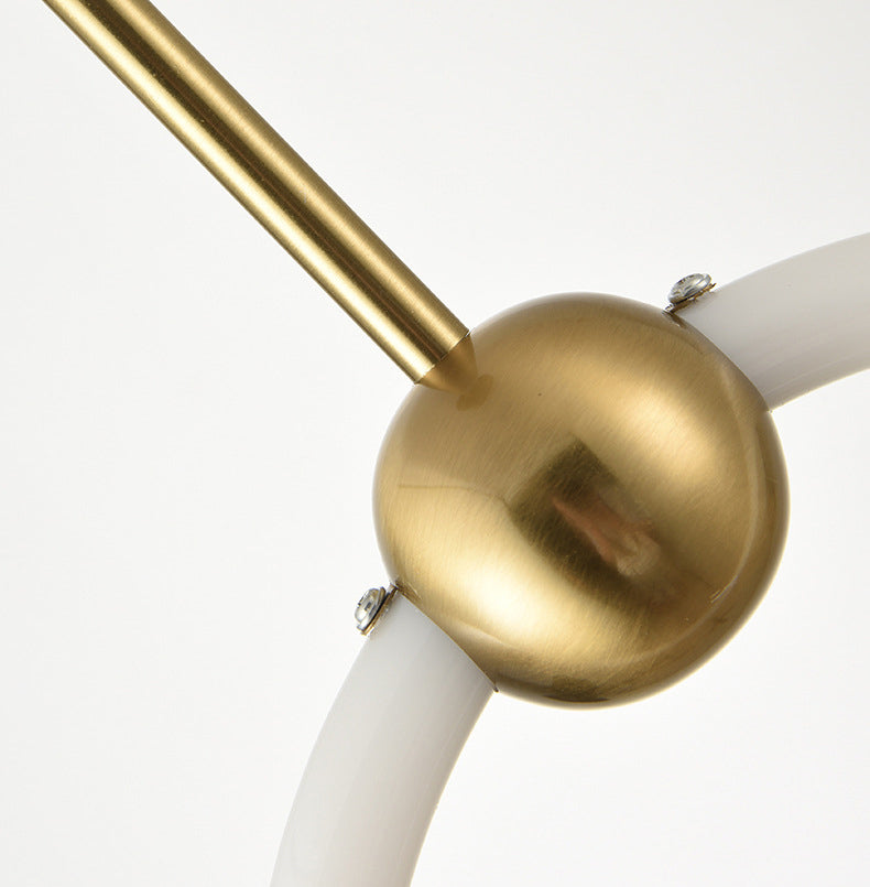 Gouden ronde vorm hanglamp moderne minimalistische ledhanglamp voor woonkamer