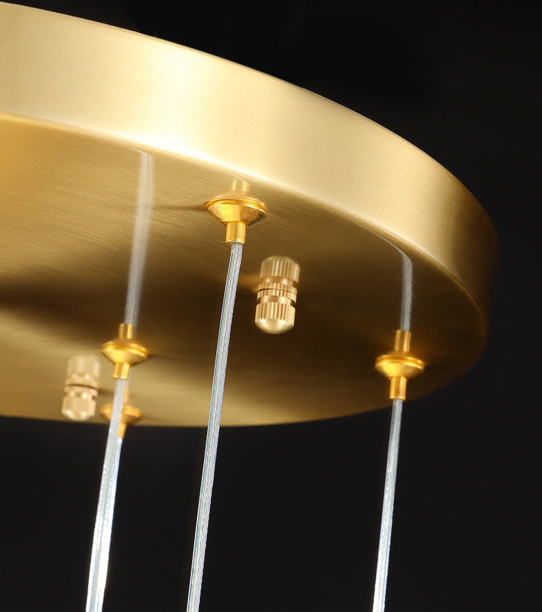 Meerdere afgeschuinde kristalprisma's Droplamp Moderne lange suspensie hanglamp voor trap