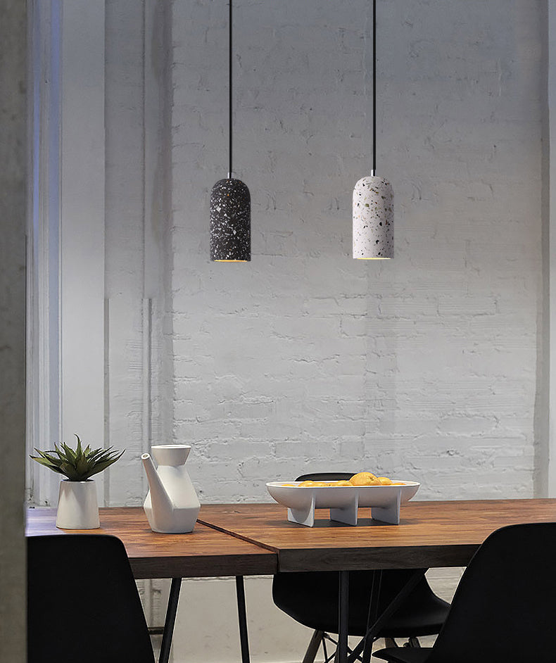 Kuppelform -Anhängerlampe moderne minimalistische kreative Steinhängelampe für Esszimmer