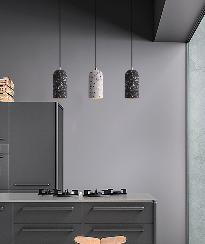 Kuppelform -Anhängerlampe moderne minimalistische kreative Steinhängelampe für Esszimmer