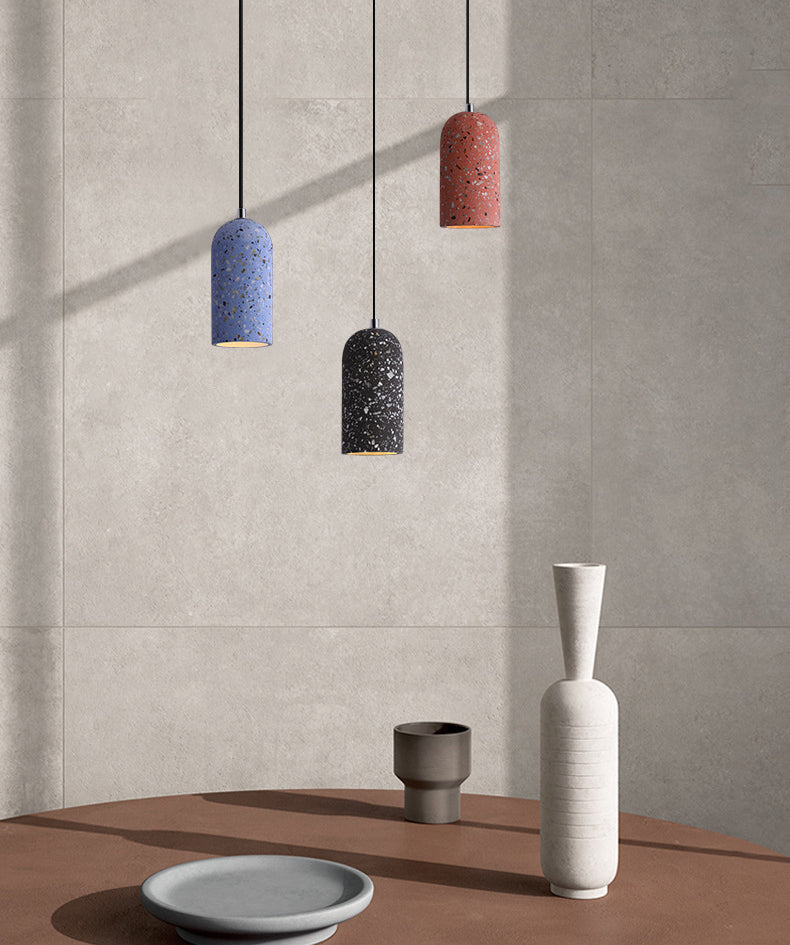 Kuppelform -Anhängerlampe moderne minimalistische kreative Steinhängelampe für Esszimmer