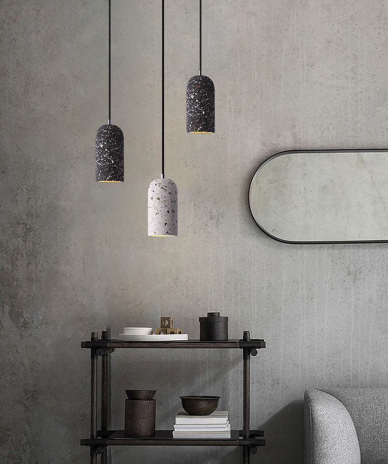 Kuppelform -Anhängerlampe moderne minimalistische kreative Steinhängelampe für Esszimmer