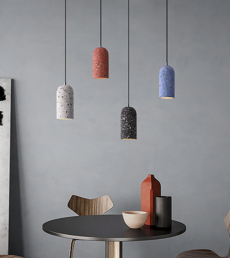 Kuppelform -Anhängerlampe moderne minimalistische kreative Steinhängelampe für Esszimmer