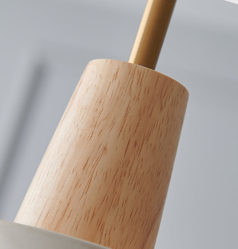 Weißer Zement verjüngter hängende leichte nordische minimalistische Stil 1 Light Restaurant Down Mini Anhänger