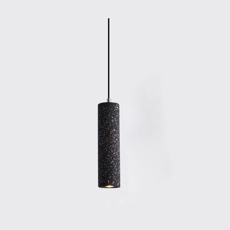 Nordic Modern Cylindrical Shape Pendant Light Concrete Small Suspension Light  for Living Room