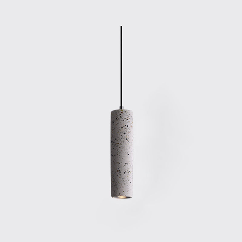 Nordic Modern Cylindrical Shape Pendant Light Concrete Small Suspension Light  for Living Room