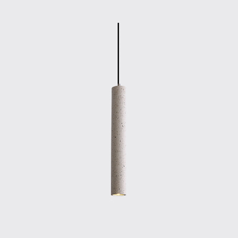 Nordic Modern Cylindrical Shape Pendant Light Concrete Small Suspension Light  for Living Room