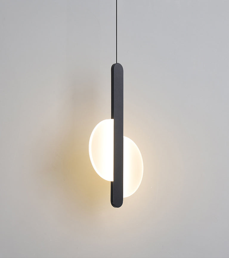 Round Shape LED Pendant Lamp Modern Minimalist Metal Hanging Lamp for Living Room