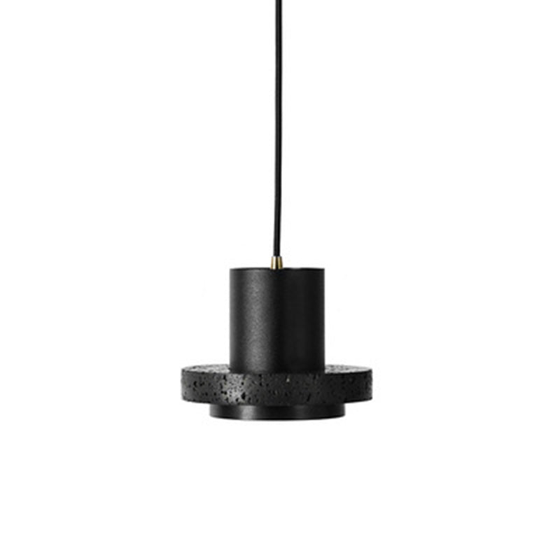 Black Hat Stone Hanging Light Nordic Creative 1 Light  Restaurant Ceiling Pendant Lamp