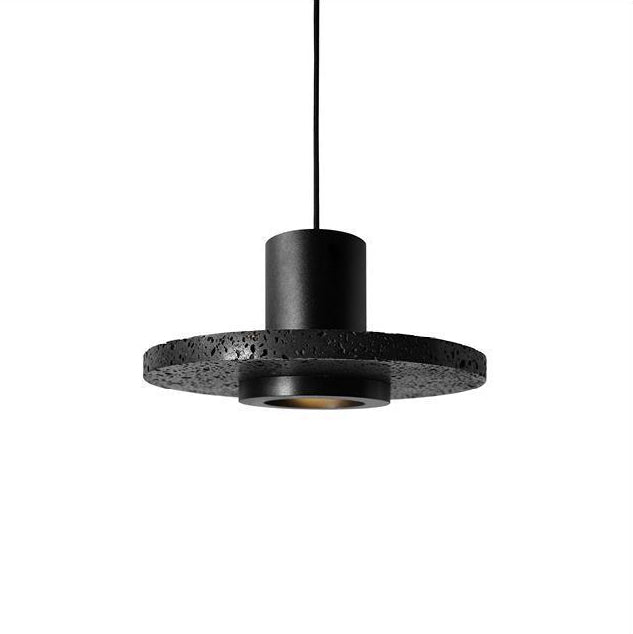 Black Hat Stone Hanging Light Nordic Creative 1 Light  Restaurant Ceiling Pendant Lamp