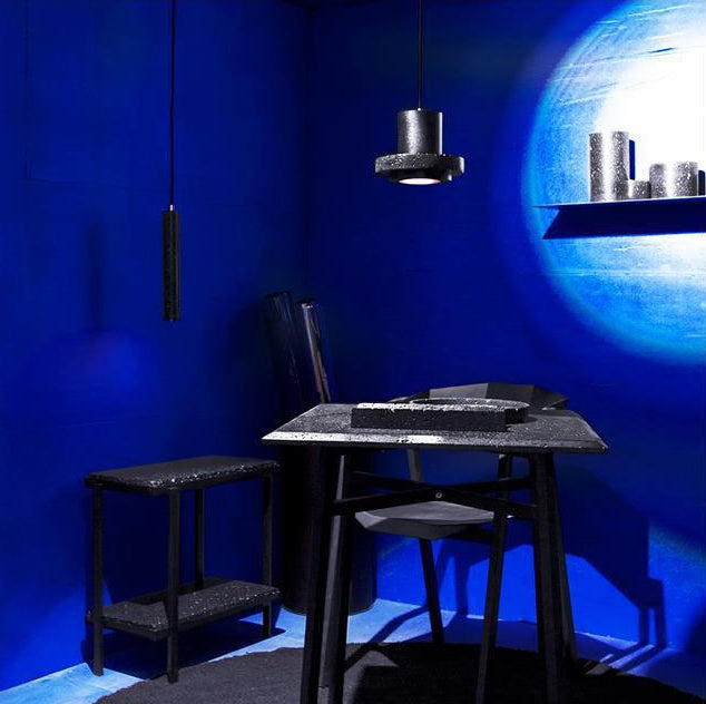 Black Hat Stone Hanging Light Nordic Creative 1 Light  Restaurant Ceiling Pendant Lamp