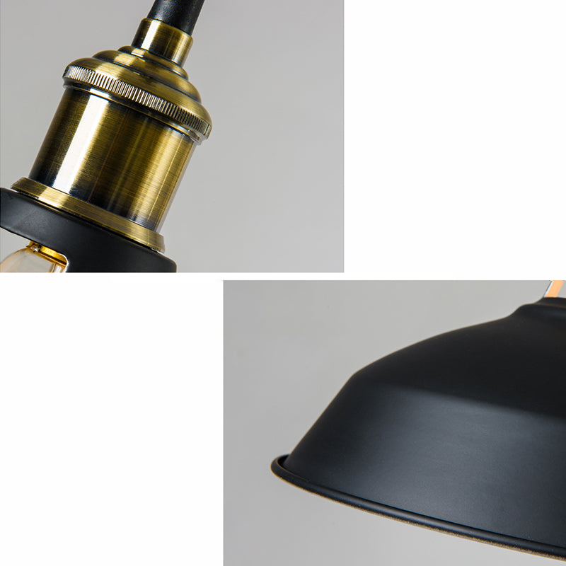 Nordic Industrial  Barn Shade Pendant Light Metal 1-Light Pendant Lighting for Restaurant