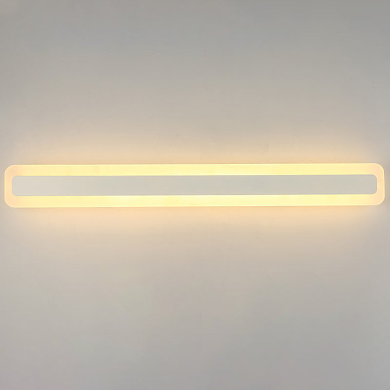 Rechthoekige LED ijdelheid lamp Moderne minimalistische stijl acryl single ijdelheid licht