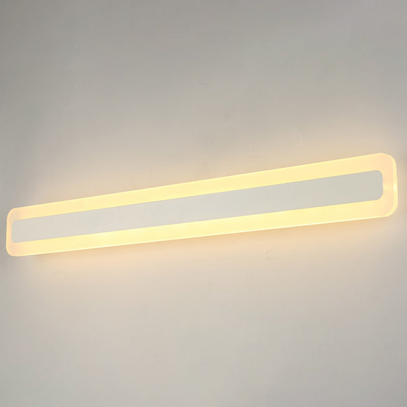 Rechthoekige LED ijdelheid lamp Moderne minimalistische stijl acryl single ijdelheid licht