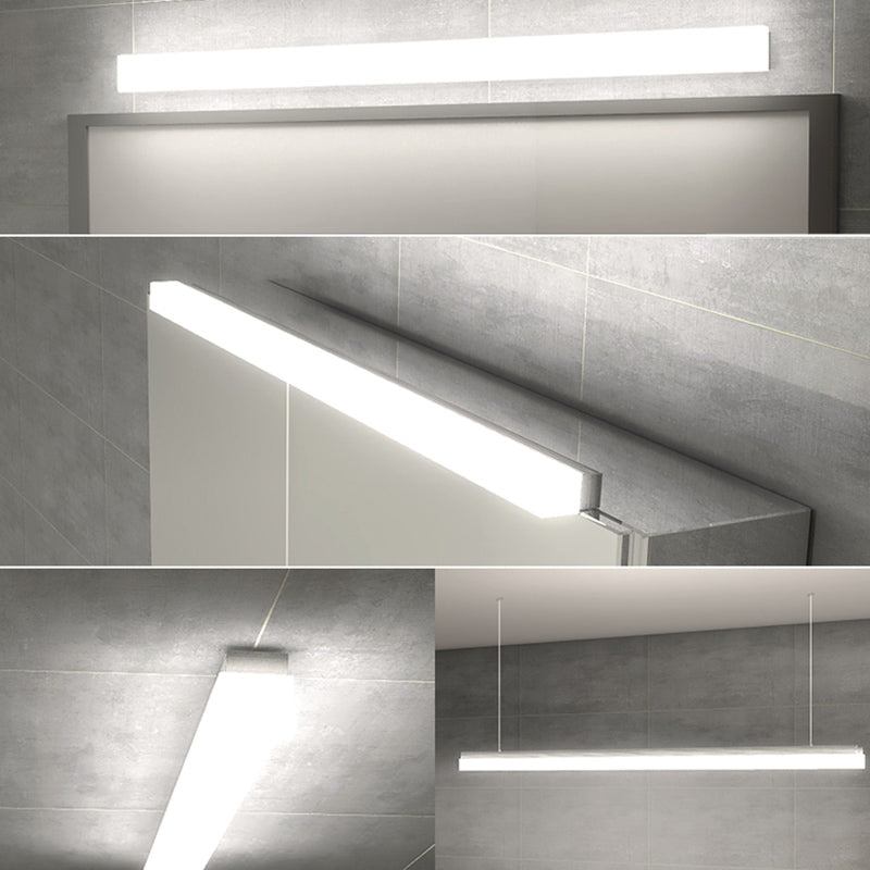 Rectangle LED Vanity Lamp Modern Minimalist Style Acrylic Single Vanity Light