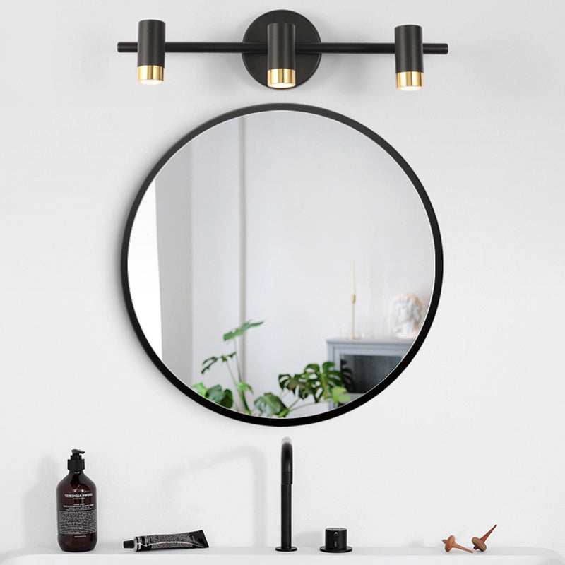 Luci specchietti di vanità cilindri Light Nordic Luxury Style Metal Vanity Lampada