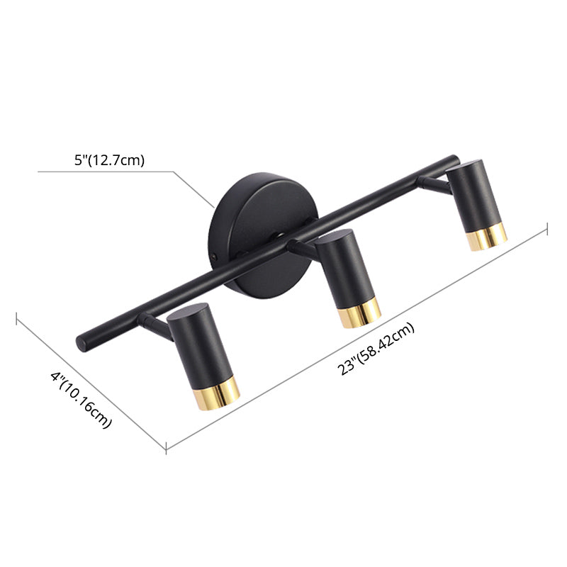 Luci specchietti di vanità cilindri Light Nordic Luxury Style Metal Vanity Lampada