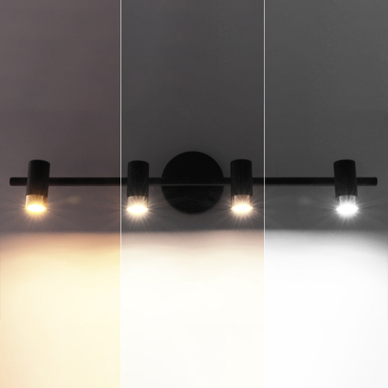 Luci specchietti di vanità cilindri Light Nordic Luxury Style Metal Vanity Lampada