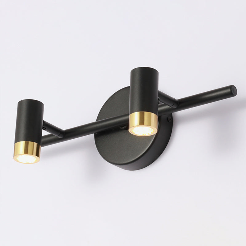 Luci specchietti di vanità cilindri Light Nordic Luxury Style Metal Vanity Lampada