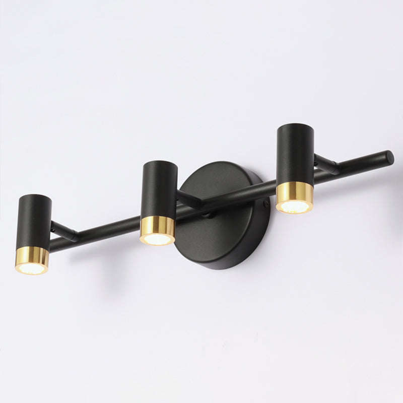 Luci specchietti di vanità cilindri Light Nordic Luxury Style Metal Vanity Lampada
