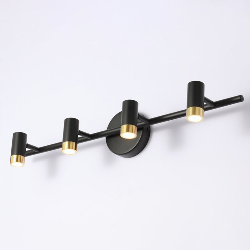 Luci specchietti di vanità cilindri Light Nordic Luxury Style Metal Vanity Lampada
