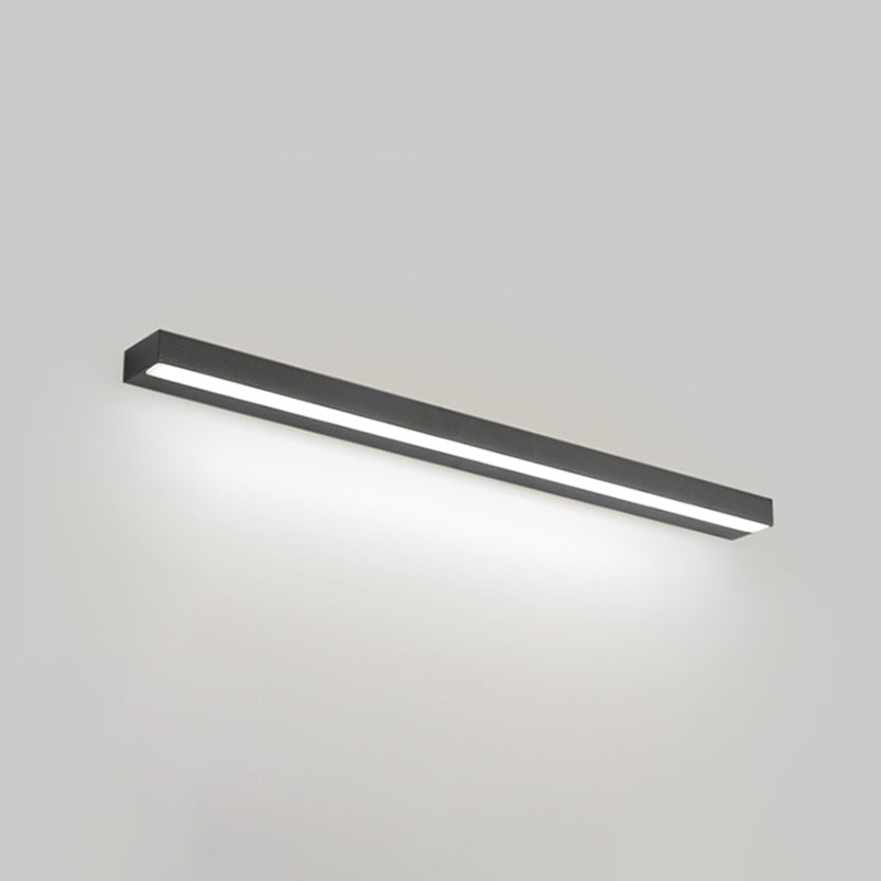 Rectangle LED Vanity Lamp Modern Minimalist Style Plastic Single Vanity Light