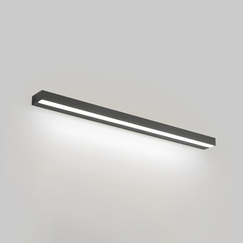 Rectangle LED Vanity Lamp Modern Minimalist Style Plastic Single Vanity Light