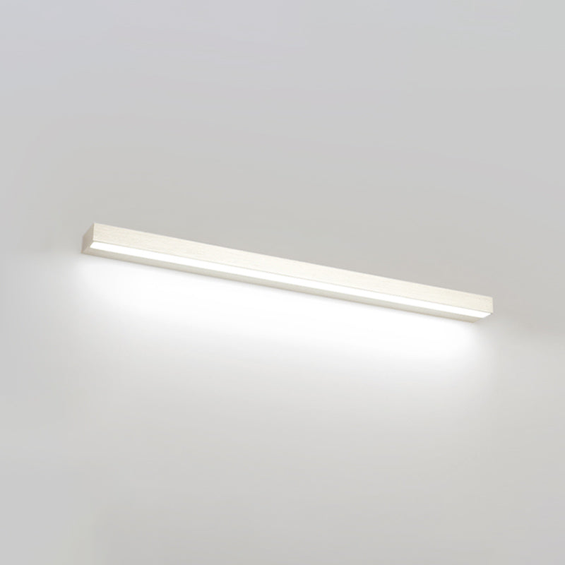 Rectangle LED Vanity Lamp Modern Minimalist Style Plastic Single Vanity Light