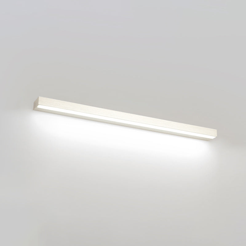 Rectangle LED Vanity Lamp Modern Minimalist Style Plastic Single Vanity Light