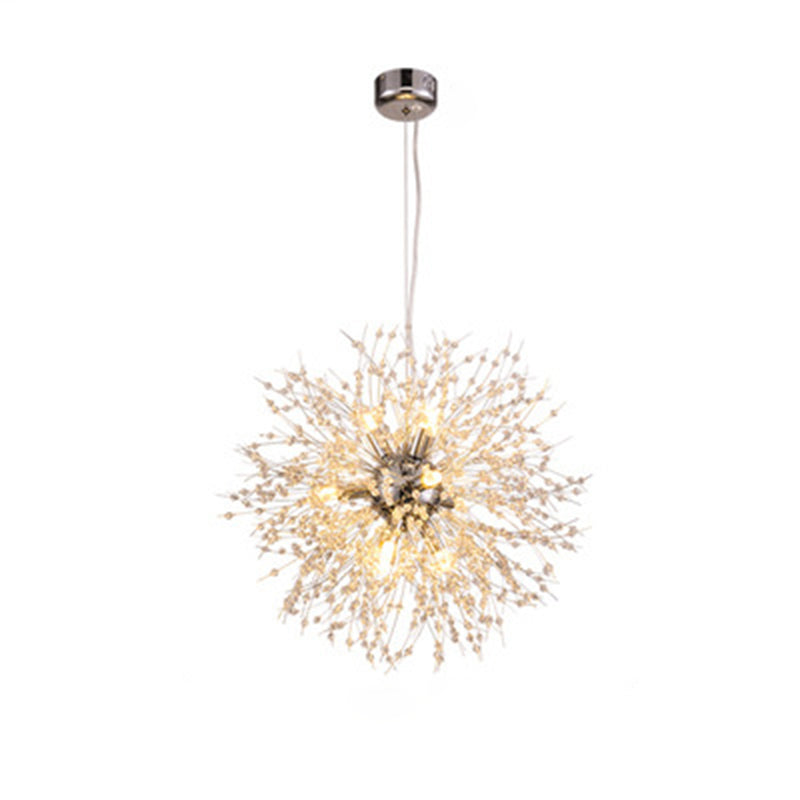 Paardebloem gevormd metallic hangend licht Moderne Minimalistische stijl Restaurant Pendant plafondlamp met 47 "verstelbare hangdraad