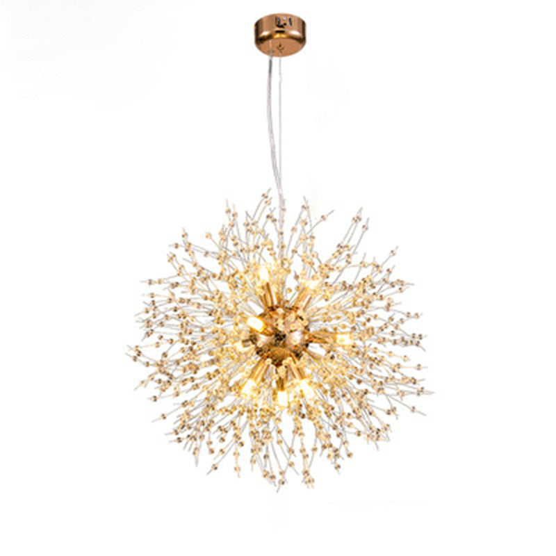 Paardebloem gevormd metallic hangend licht Moderne Minimalistische stijl Restaurant Pendant plafondlamp met 47 "verstelbare hangdraad