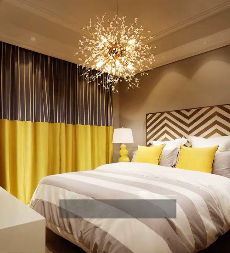 Paardebloem gevormd metallic hangend licht Moderne Minimalistische stijl Restaurant Pendant plafondlamp met 47 "verstelbare hangdraad