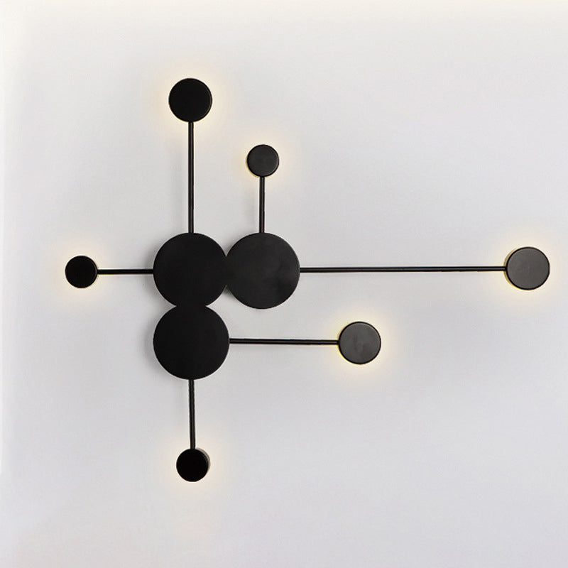 Kreisförmige Wandmontaglampe moderne Einfachheit Acrylwandhalterung für Wohnzimmer