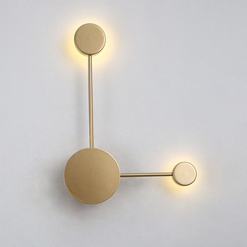 Kreisförmige Wandmontaglampe moderne Einfachheit Acrylwandhalterung für Wohnzimmer