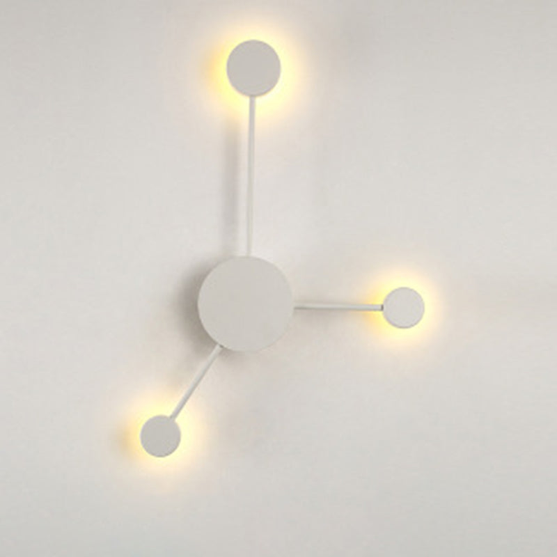 Kreisförmige Wandmontaglampe moderne Einfachheit Acrylwandhalterung für Wohnzimmer